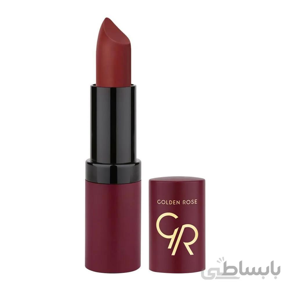 رژ لب مات مخملی گلدن رز شماره 22 ا Golden Rose Matte Velvet Lipstick No. 22