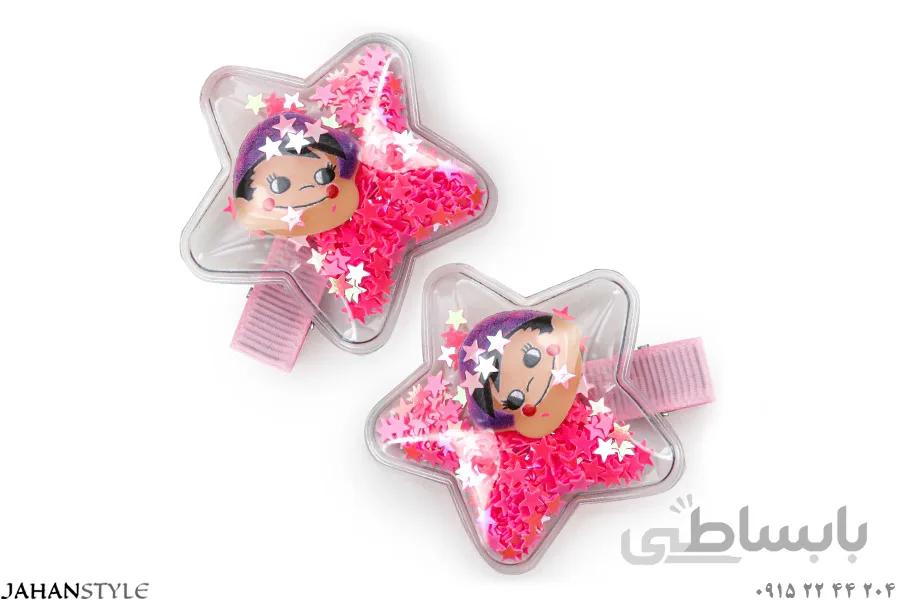 گل سر آکواریومی بچهگانه طرح ستاره (پک دوعددی)
