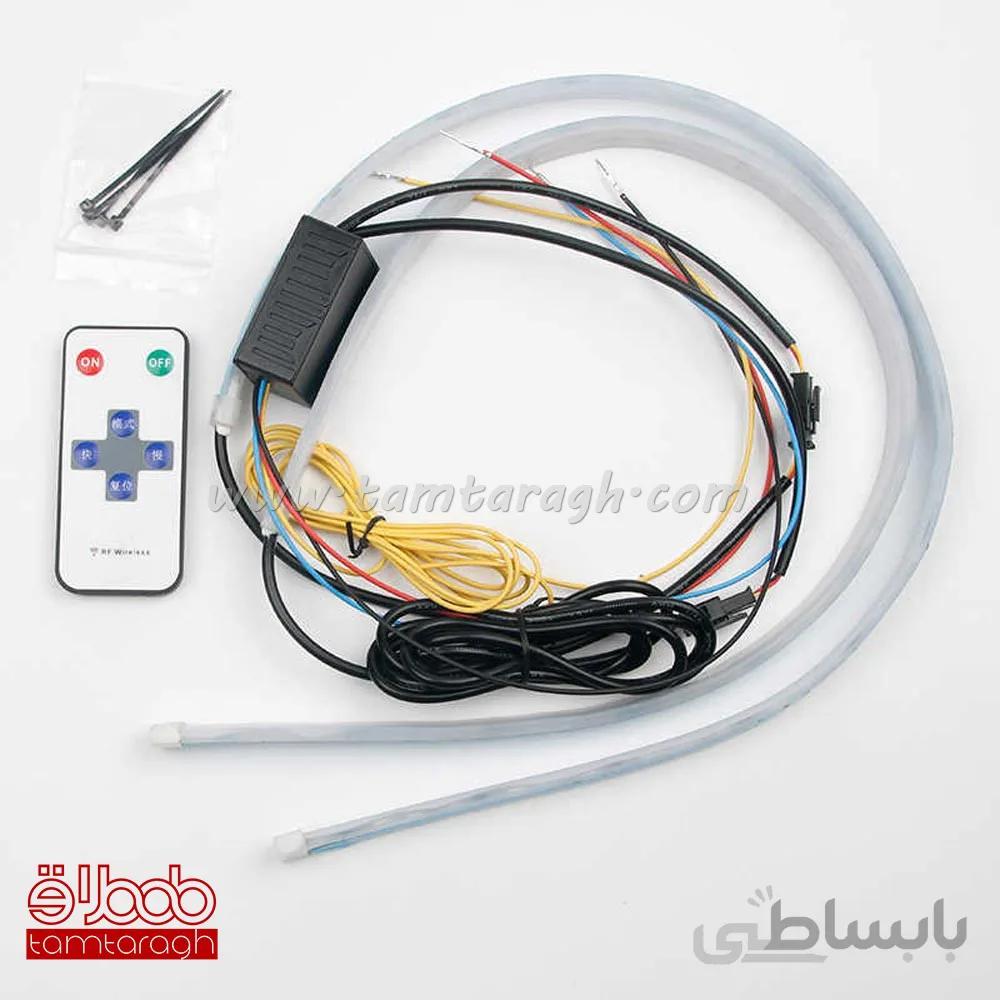 دی لایت فلکسیبل هفت رنگ-RGB متحرک (رانینگ) ریموت دار روی کاسه چراغ سایز 60 سانتیمتر