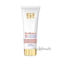کرم ضد آفتاب فلوئید ساین شیلد SPF50 مناسب پوست چرب ساین اسکین 50 گرم ا Synskin Synsheild SPF50 Fluid Sunscreen 50g
