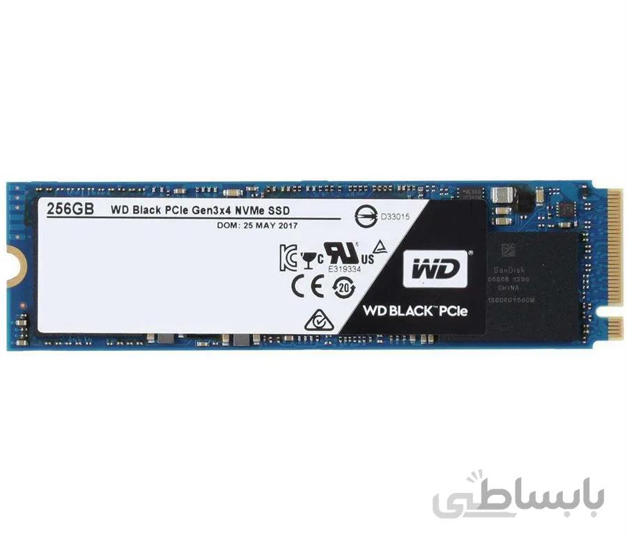 حافظه اس اس دی وسترن دیجیتال مدل بلک M.۲ ۲۲۸۰ PCIe NVMe با ظرفیت ۲۵۶ گیگابایت ا Western Digital Black 256GB M.2 2280 PCIe NVMe SSD Drive