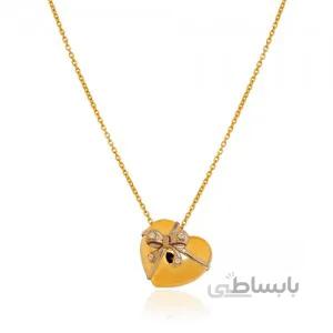 گردنبند طلا طرح قلب کد CN451