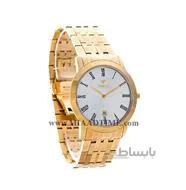 ساعت مچی ویولت مردانه کلاسیک گرد فلزی طلایی صفحه سفید کد 0416/2G