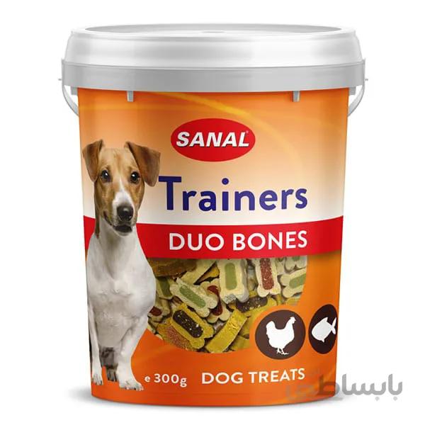 تشویقی آموزشی سانال مخصوص سگ مدل دوبونس 300 گرمی ا Sanal Trainers Duo Bones 300 gr