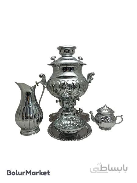 سرویس سماور طوفان ۸ لیتر پیچ لب ریخته