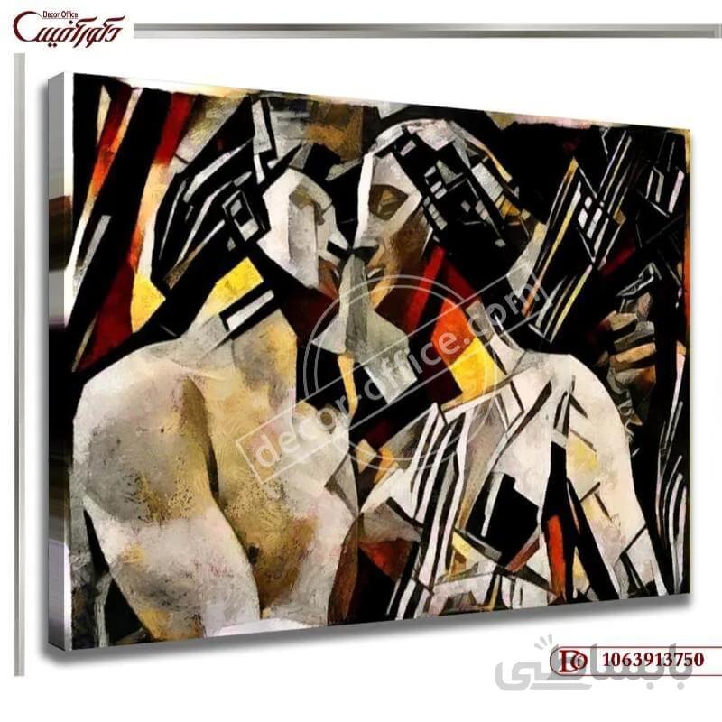 تابلو کلاسیک کوبیسم 3750 ا Cubist style decorative painting 3750