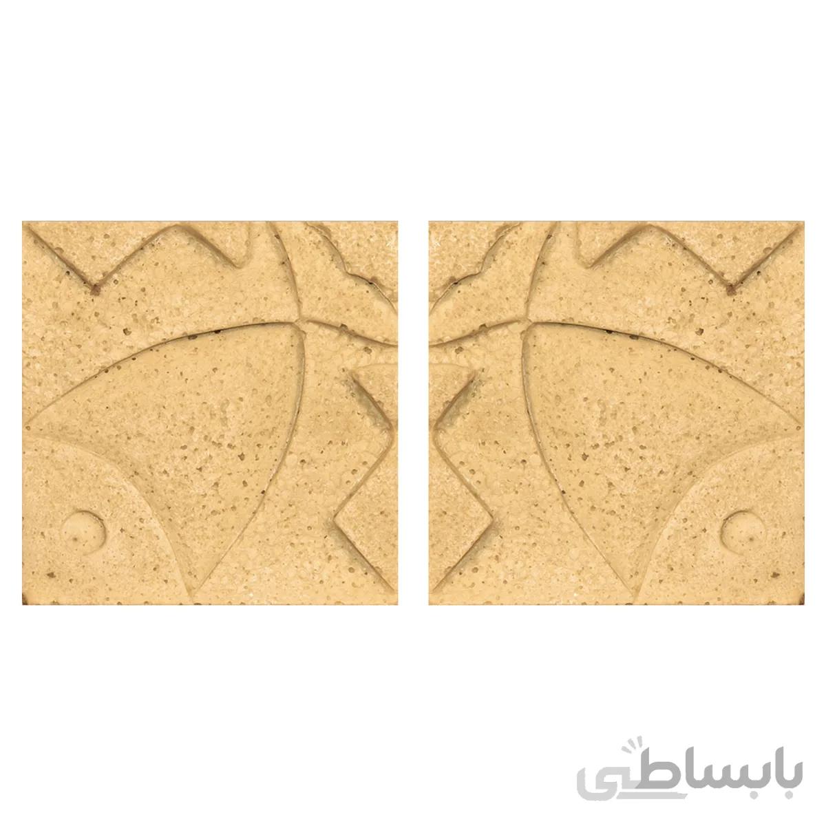 دیوارپوش تندیس و پیکره شهریار مدل آمای کد W1010-13 بسته 2 عددی