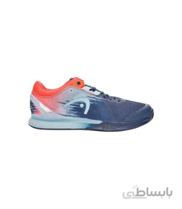 کفش تنیس هد سری sprint pro 3.0 مدل clay رنگ آبی نارنجی