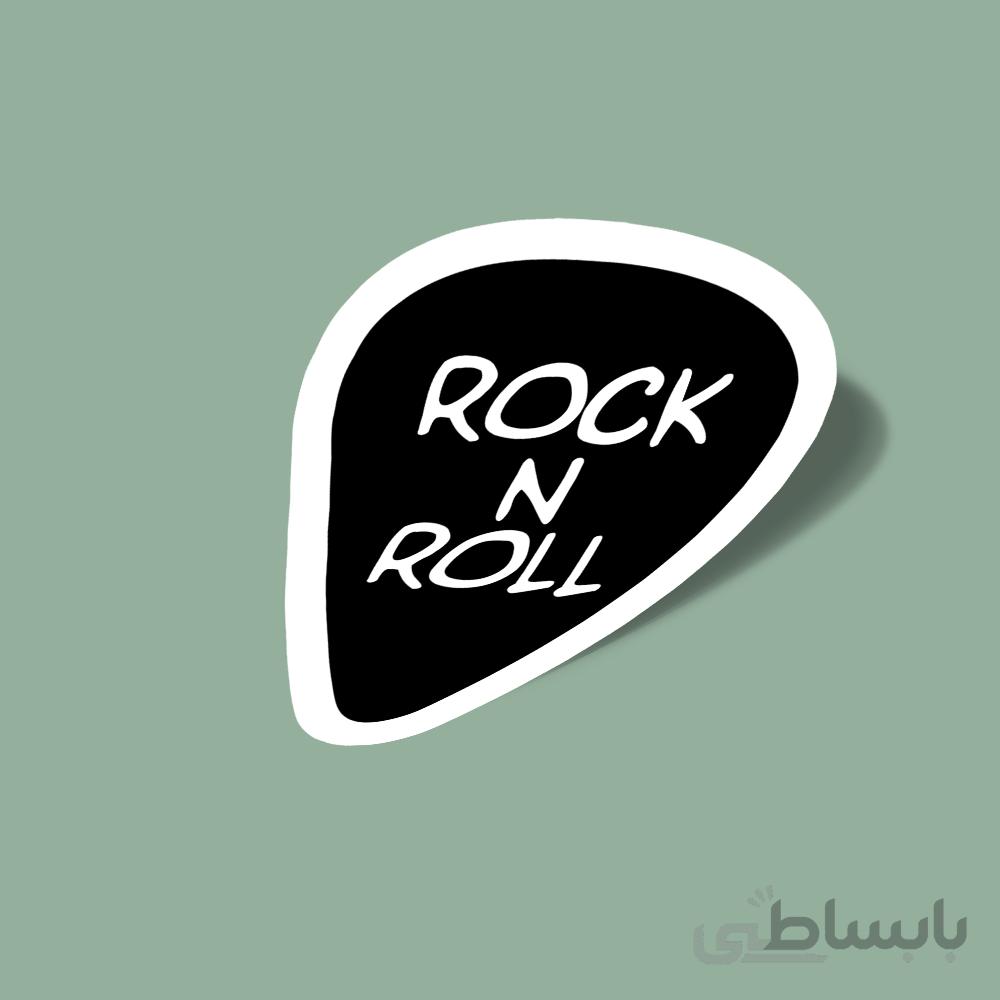 استیکر Rock and roll - Guitar pick