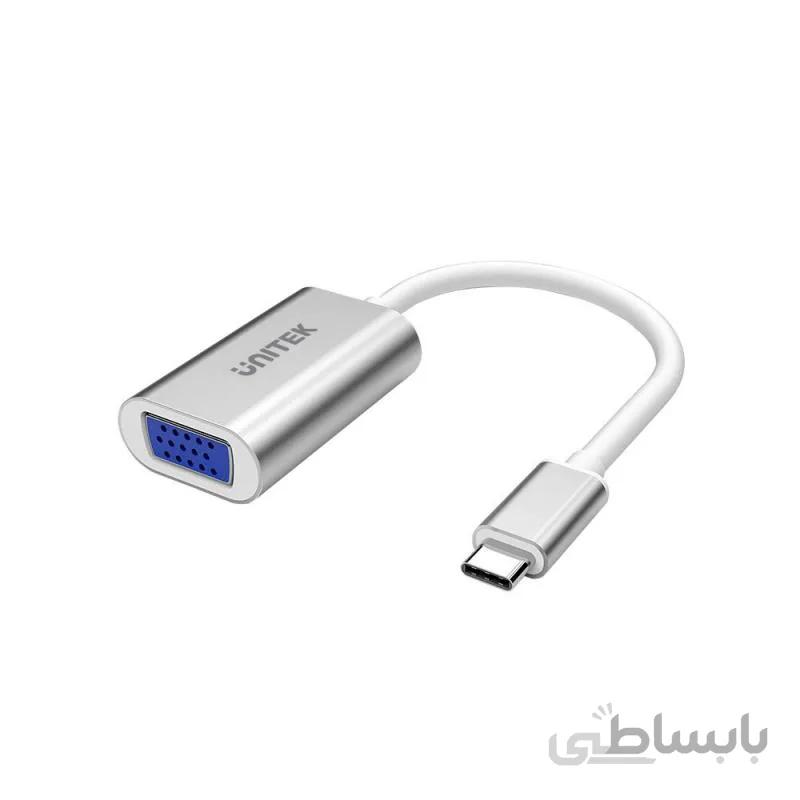 کابل تبدیل USB 3 TYPE-C به VGA یونیتک Y-6315