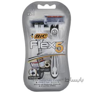 خود تراش بیک مدل Flex 5 بسته 2 عددی
