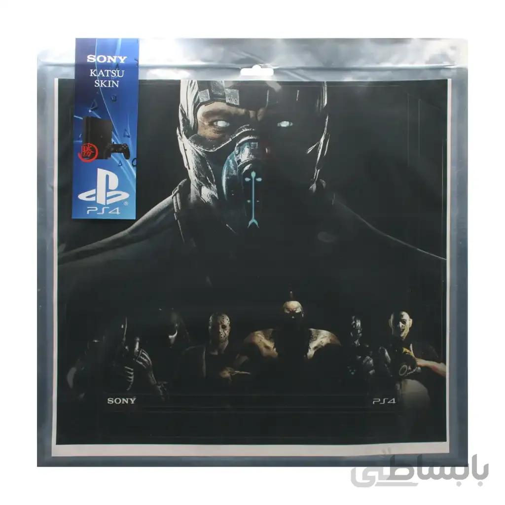 برچسب PS4 اسلیم سونی طرح مورتال کمبت افقی