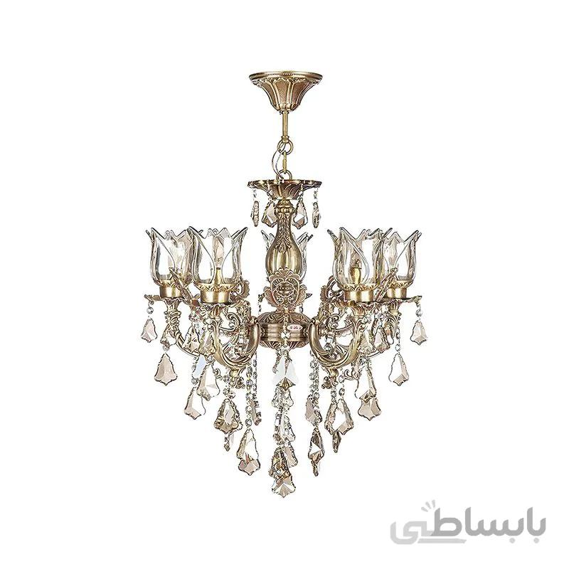 لوستر 5 شعله چشمه نور مدل S3598/5A