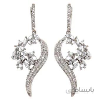 گوشواره نقره زنانه بازرگانی میلادی مدل فانتزی کد GZN_248