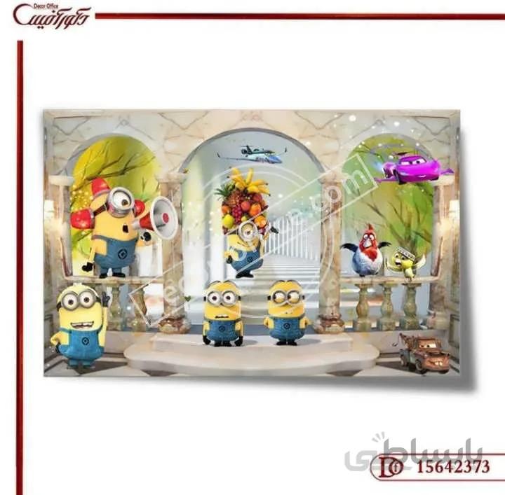 کاغذ دیواری سه بعدی کودکانه 2373 ا Children's 3D wallpaper 2373