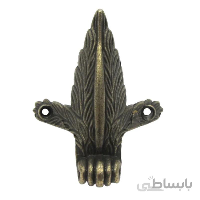 پایه آنتیک فلزی طرح برگ زیتونی ارتفاع 50 میلیمتر