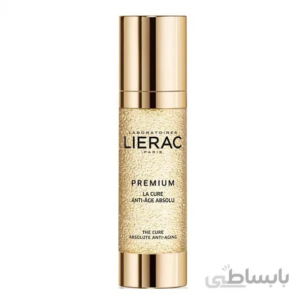 سرم جوانساز absolute anti aging پریمیوم لیراک ضدچروک و لک در ۲۸ روز | ۳۰ میل ا Lierac Premium The Cure Absolute Anti-Aging 30ml