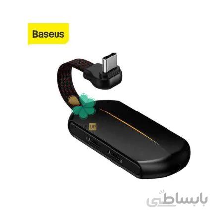 مبدل تایپ سی سه کاره گیمینگ بیسوس مدل Baseus Gamo L49 ا BASEUS GAMO L49 3 in 1 Type-C Adapter