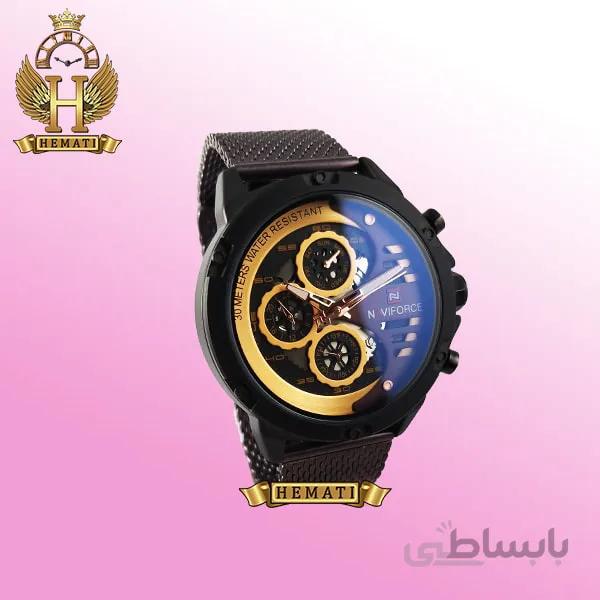 ساعت مچی مردانه نیوی فورس Naviforce NF9110M بند حصیری کافی