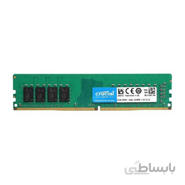 حافظه رم دسکتاپ کروشیال مدل CL19 16GB DDR4 2666Mhz