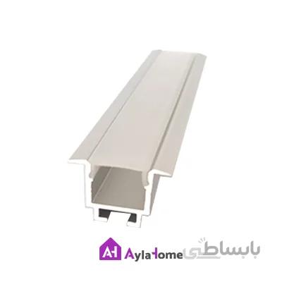 پروفیل آلومینیومی نور خطی کناف کد L-K2 نقره ای (شاخه 3 متری)