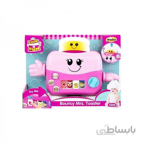 توستر کودک موزیکال صورتی Winfun مدل 007530