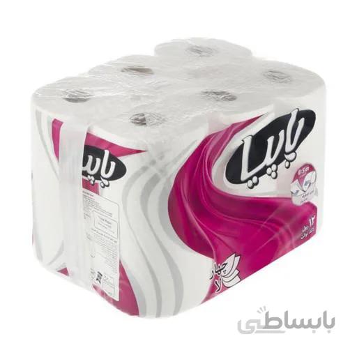 دستمال توالت رولی پاپیا 4 لایه 12 عددی ا Papia Toilet paper 4 ply 12 Pcs
