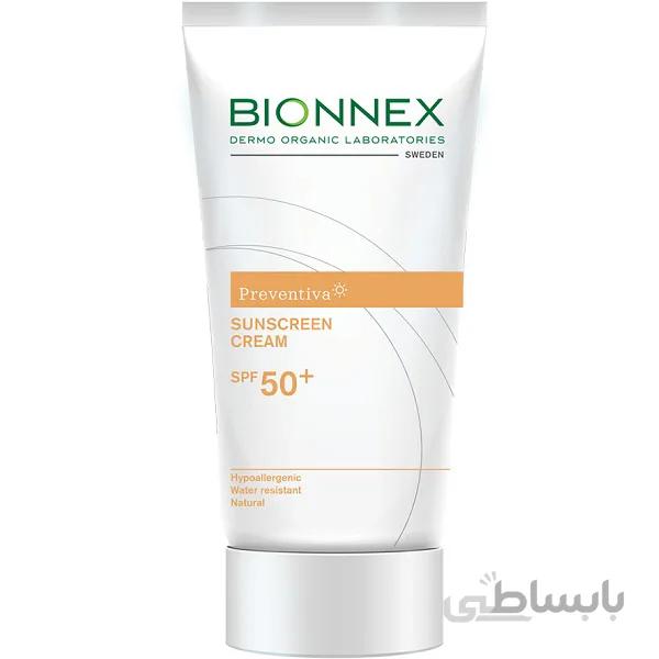 کرم ضد آفتاب بایونکس bionnex سری preventina | انواع پوست +SPF 50