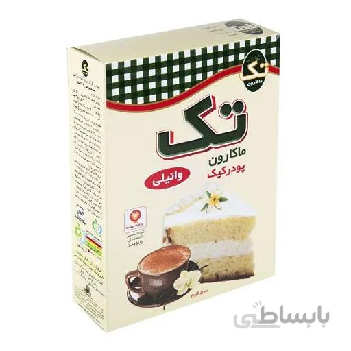 پودر کیک وانیلی 500 گرمی تک کارتن 12 عددی