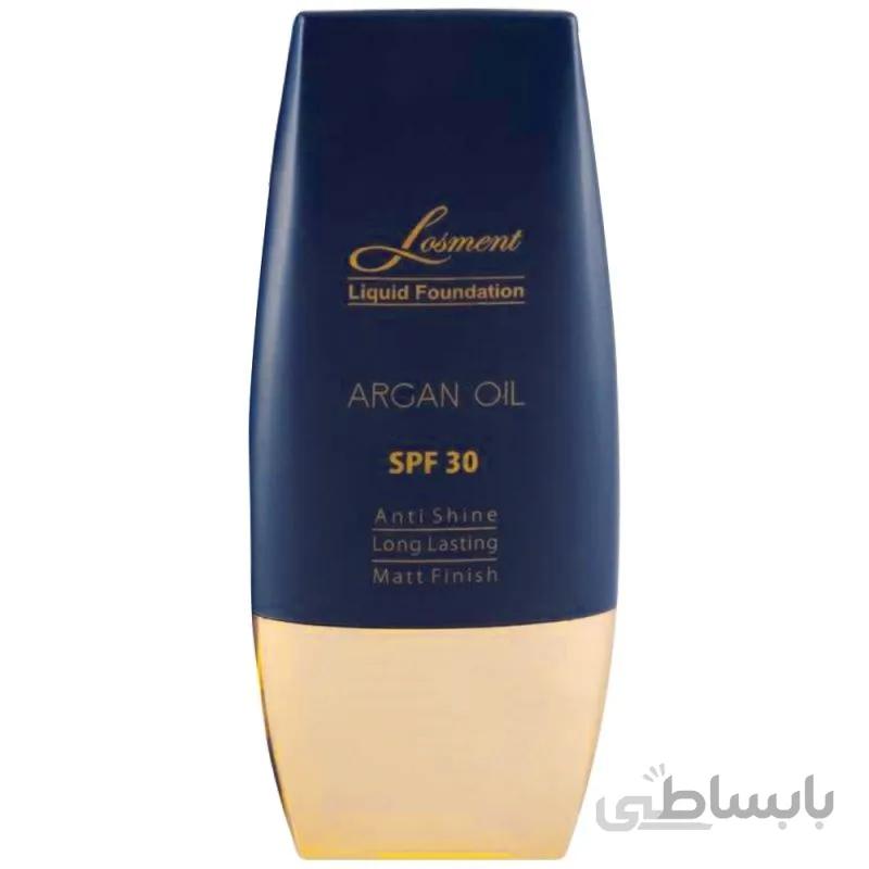 کرم پودر تیوپی SPF30 لوسمنت حاوی روغن آرگان و آلوئه ورا حجم 30 میل