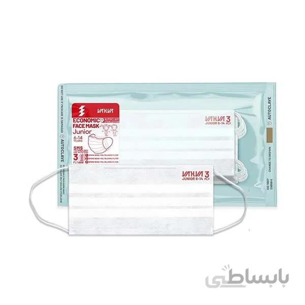 ماسک سه لایه کودک و نوجوان بسته 10 عددی برند یحیی