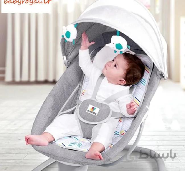 نی نی لای و تاب برقی ماستلا ا گهواره و تاب برقی Mastela مدل 3in1