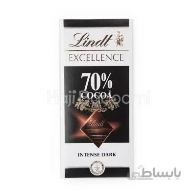 شکلات تخته ای تلخ 70 درصد لینت اکسلنس سوئیس 100 گرمی