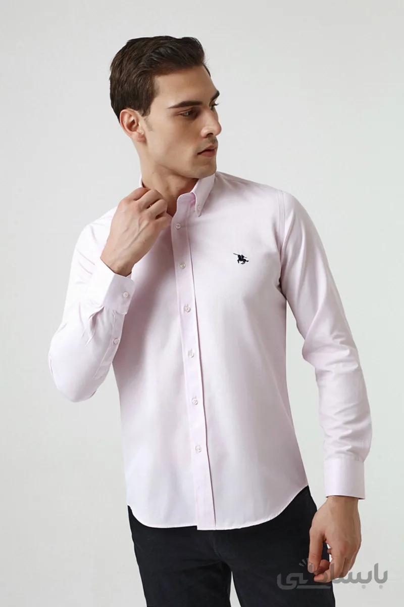 D’S Damat پیراهن DS DAMAT (Slim Fit) رنگ صورتی
