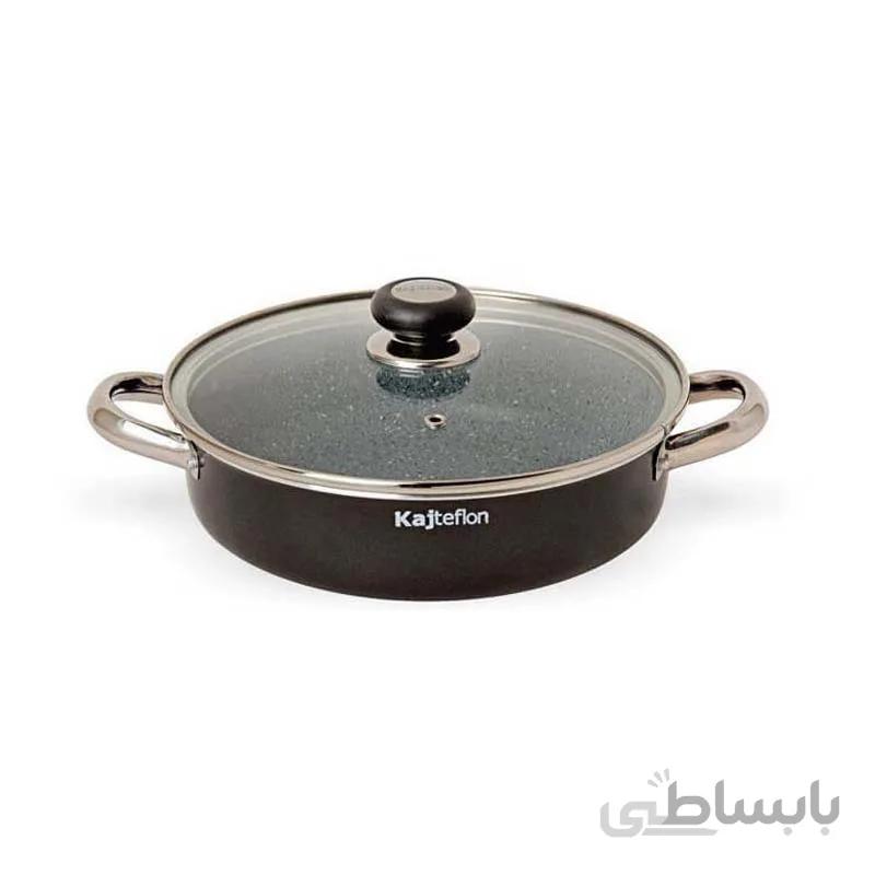 تابه تفلون درب پیرکس کاج تفلون سایز 26