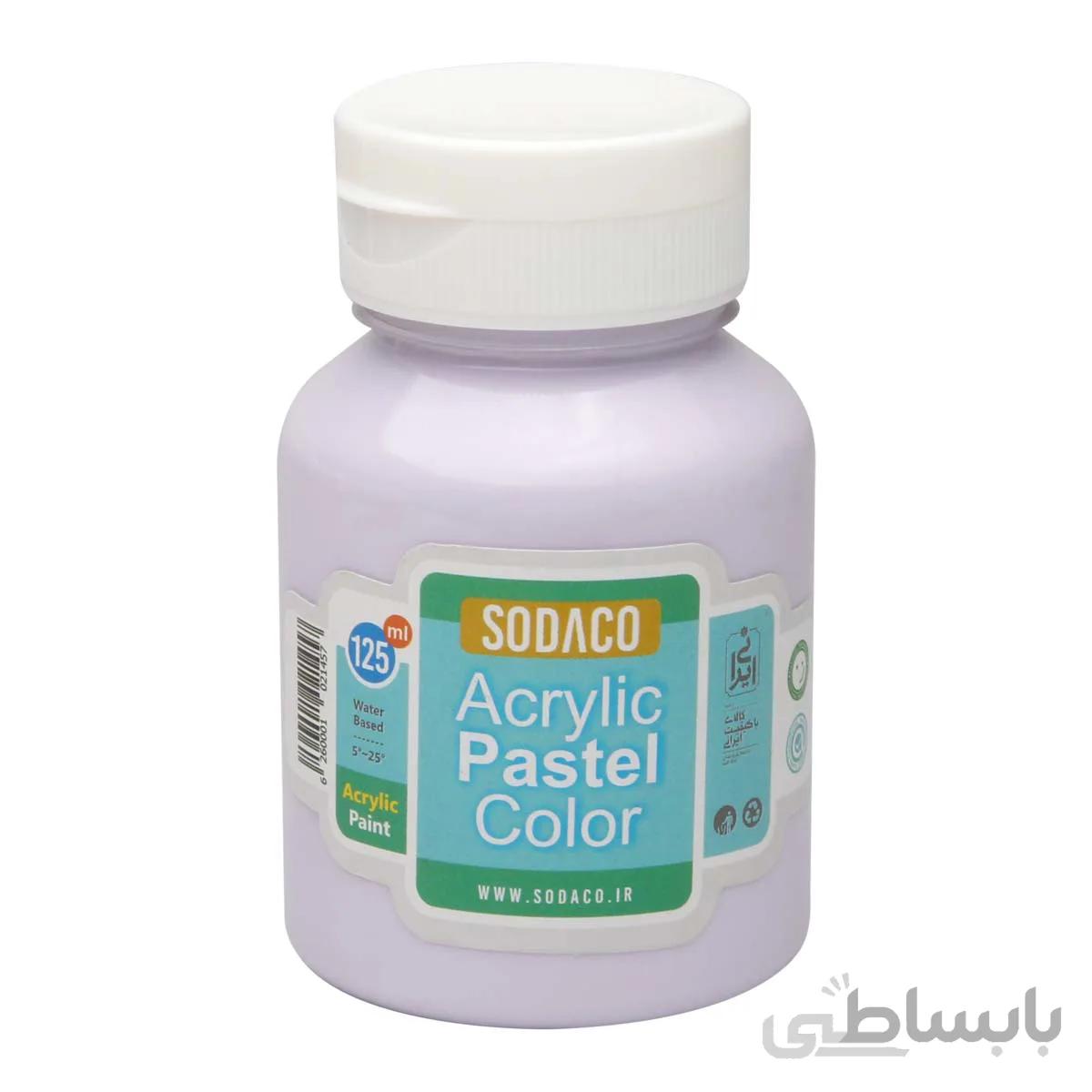 رنگ اکریلیک پاستلی سوداکو بنفش یاسی کد 02768