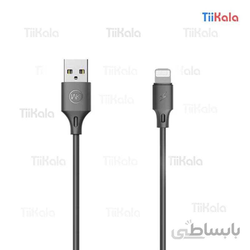 کابل تبدیل USB به لایتنینگ دبلیو کی مدل WK 092i طول 1 متر
