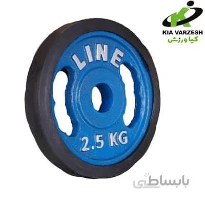 وزنه دور لاستیک 2.5 کیلویی دمبلی جفتی ا Tire weight 2.5 kg dumbbell pair