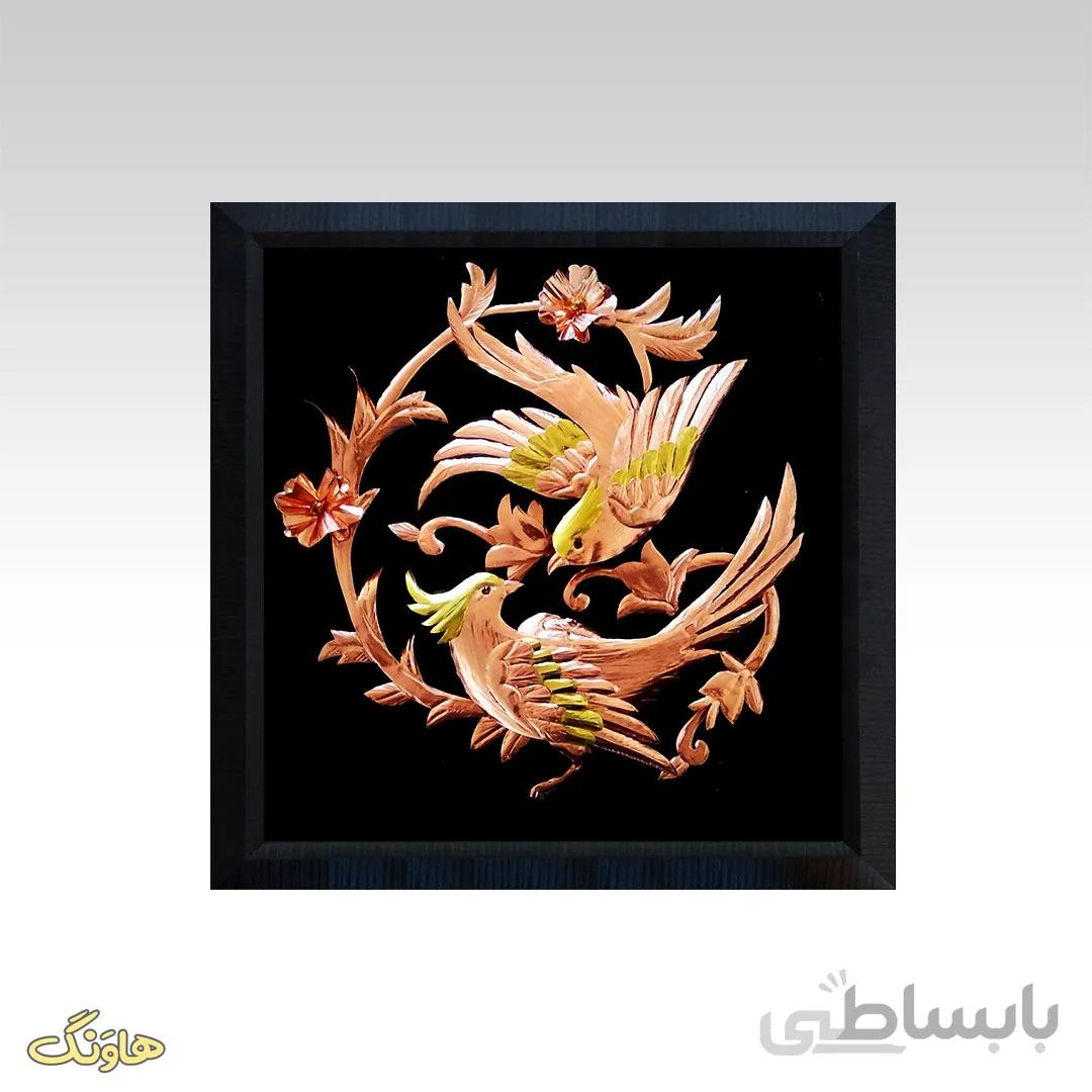 تابلو معرق دو گنجشک D005