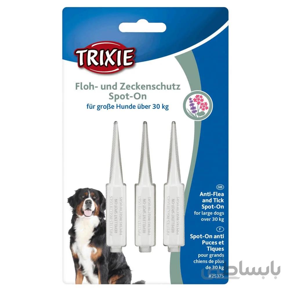 قطره ضد کک و کنه تریکسی مخصوص سگ های سایز بزرگ تعداد 3 پیپت ا Anti Flea and Tick Spot On for Large Dogs 3Pippet