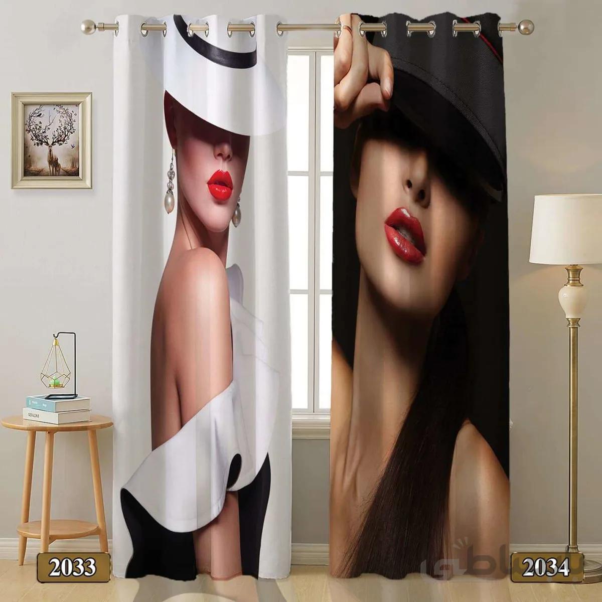 پرده چاپی طرح مدرن کد 2034/ 2033