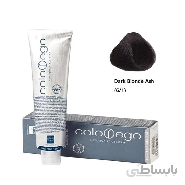 رنگ موی آلتراگو مدل (Colorego) کد 6/1 بلوند دودی تیره