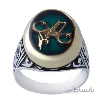 انگشتر نقره مردانه کد AM_570