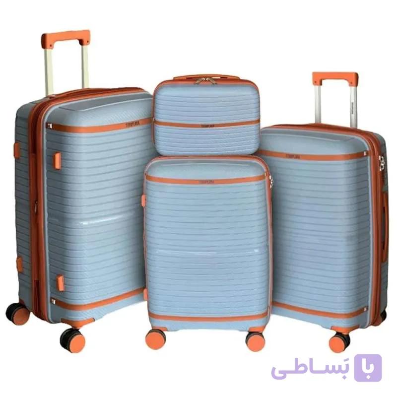 ست چهار عددی چمدان  تیتان پلورا مدل TP6666 — تصویر 1