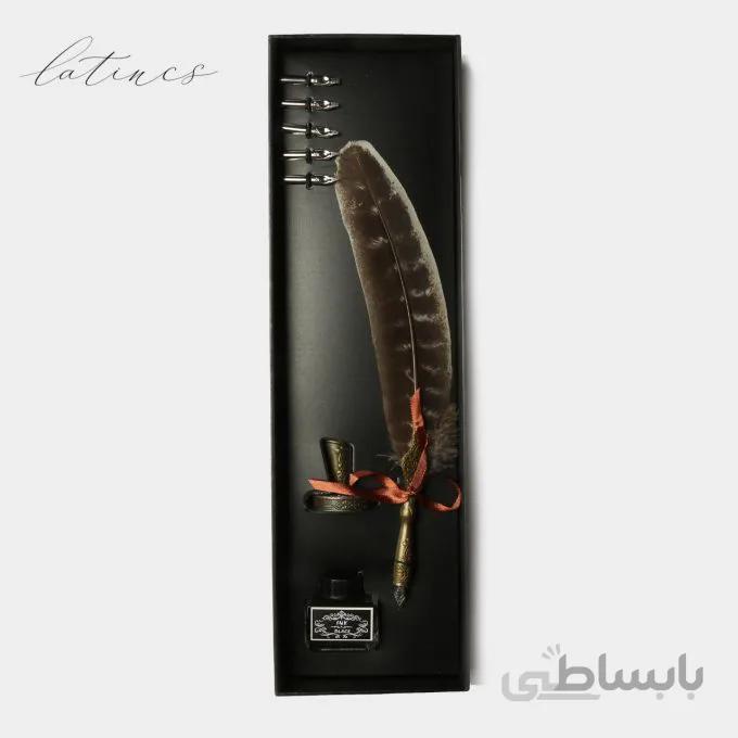 ست کالیگرافی قلم پر طرح سیمرغ