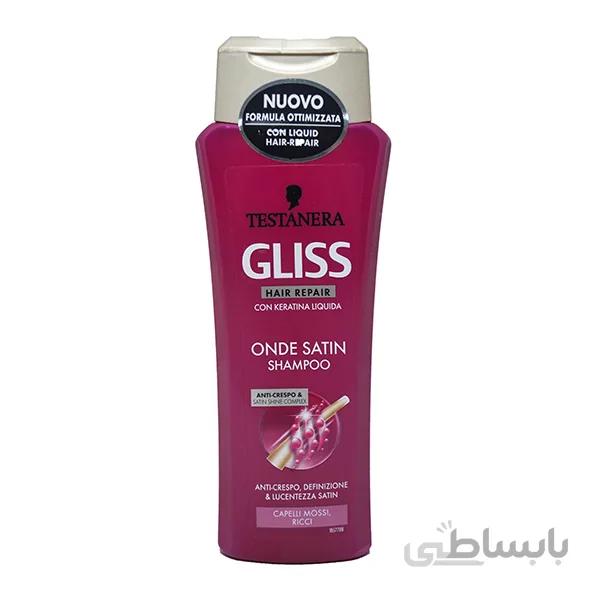 شامپو گلیس Gliss مدل Onde Satin حجم ۲۵۰ میلی