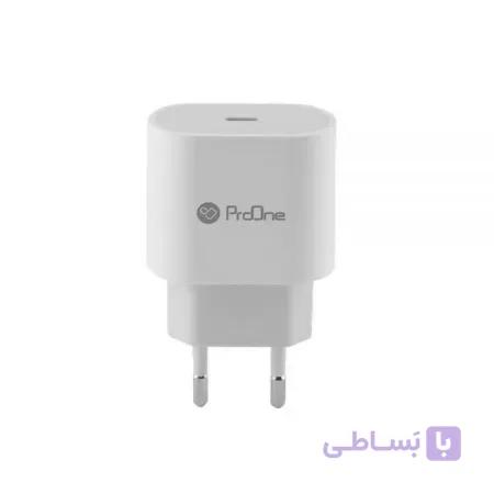 شارژر دیواری PD تایپ سی ۱۸W ProOne مدل CH01