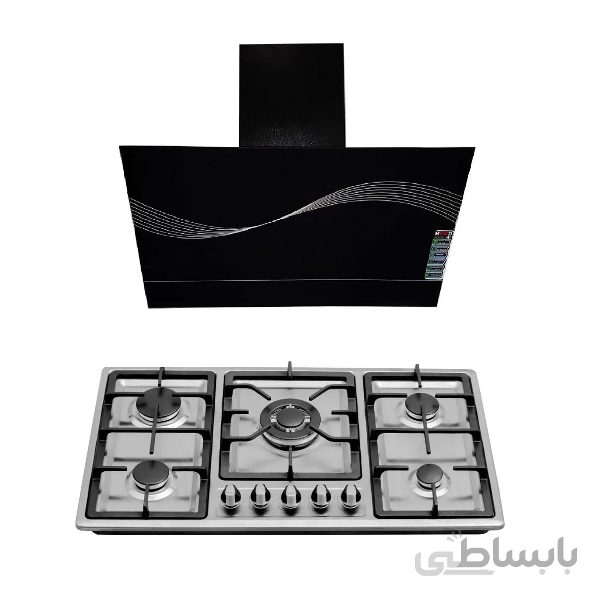 ست هود و اجاق گاز صفحه ای مدل AZ 126