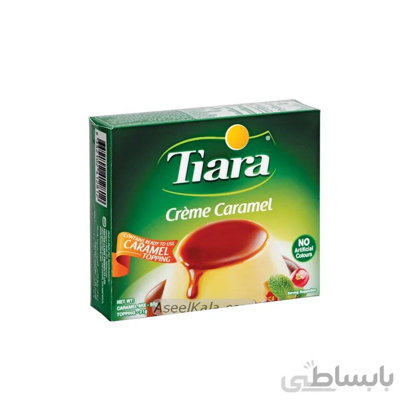 پودر دسر کرم کارامل تیارا TIARA وزن 71 گرمی