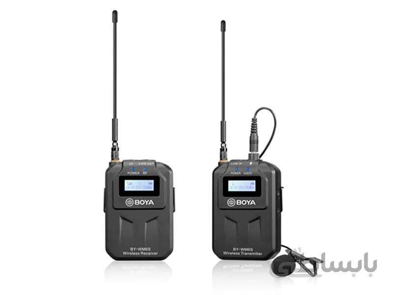 میکروفون بی سیم یقه ای بویا BOYA BY-WM6S Wireless Omni Lavalier Microphone ا BOYA BY-WM6S Wireless Omni Lavalier Microphone (556 to 576 MHz)